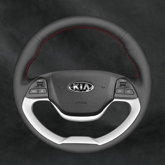 Steering Wheel Cover For Kia Picanto 2 2011 - 2017 - Mewantx