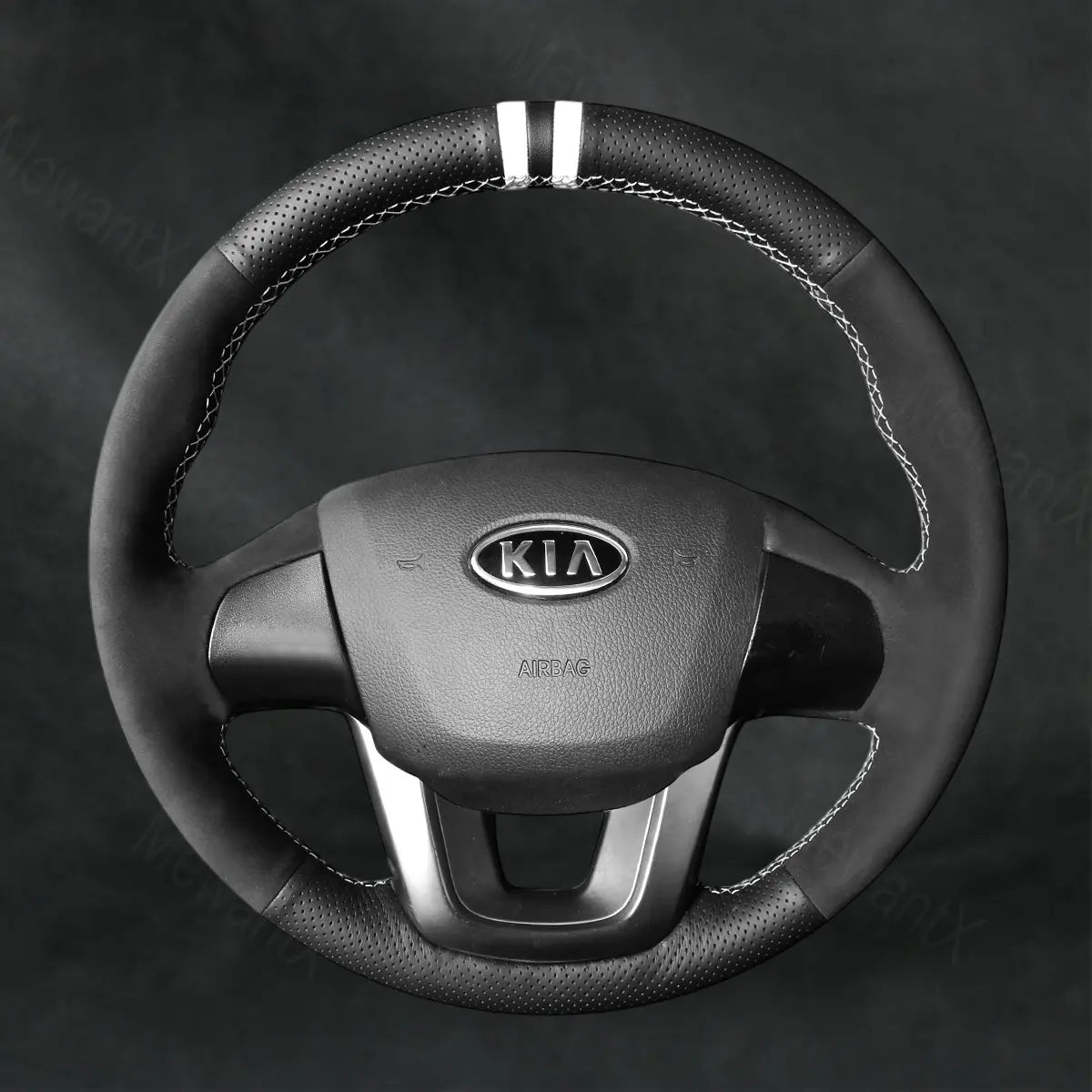 Steering Wheel Cover For Kia Rio Rio5 2012 - 2017 - Mewantx