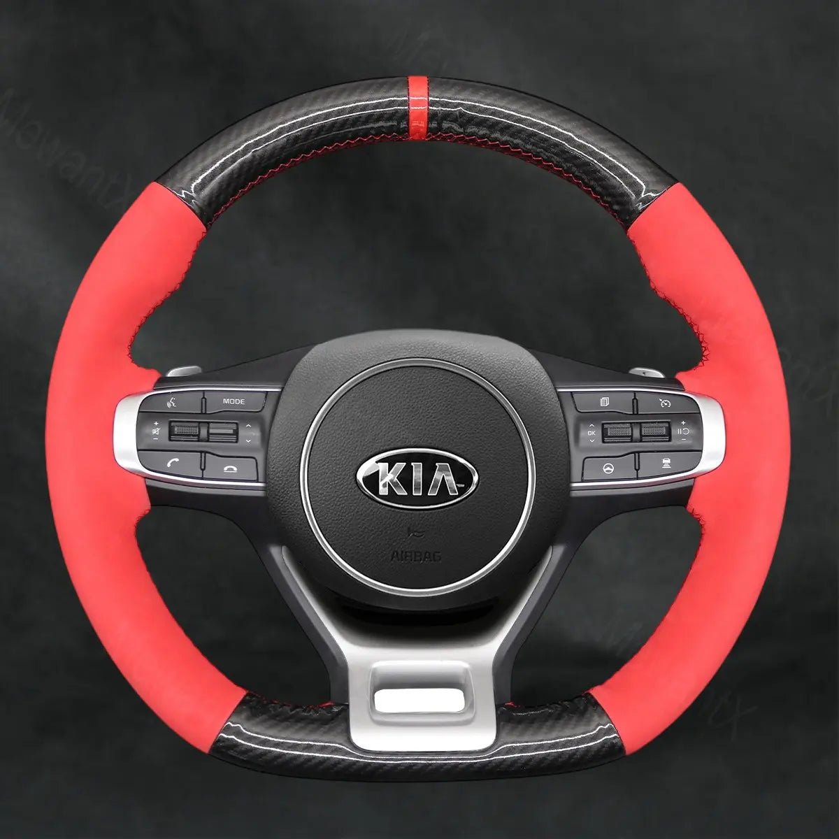 Steering Wheel Cover For Kia Sportage 5 GT - Line 2021 - 2022 - Mewantx