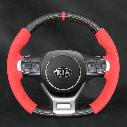 Steering Wheel Cover For Kia Sportage 5 GT - Line 2021 - 2022 - Mewantx