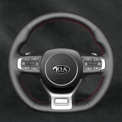 Steering Wheel Cover For Kia Sportage 5 GT - Line 2021 - 2022 - Mewantx