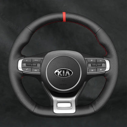 Steering Wheel Cover For Kia Sportage 5 GT - Line 2021 - 2022 - Mewantx