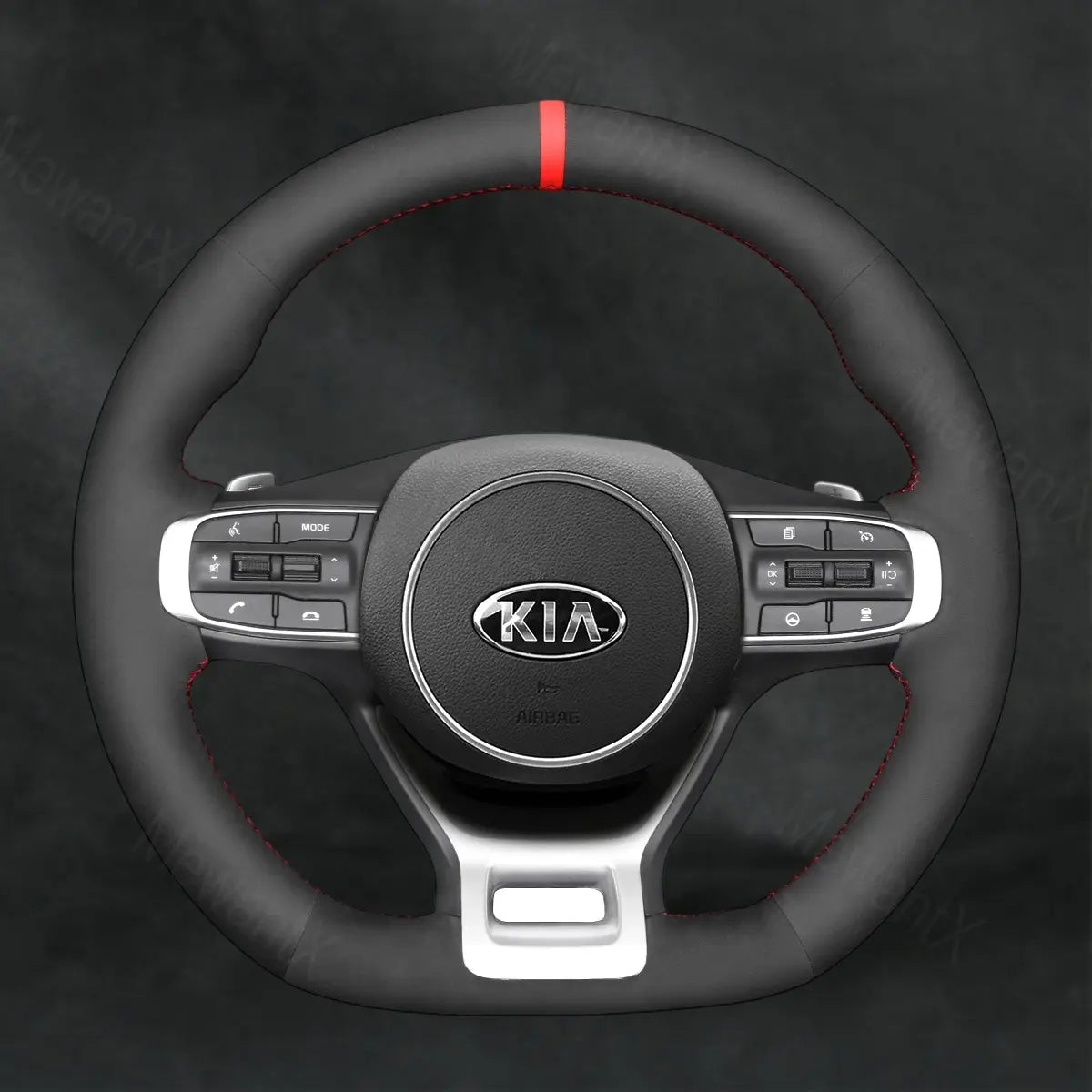 Steering Wheel Cover For Kia Sportage 5 GT - Line 2021 - 2022 - Mewantx