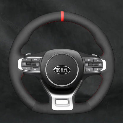 Steering Wheel Cover For Kia Sportage 5 GT - Line 2021 - 2022 - Mewantx