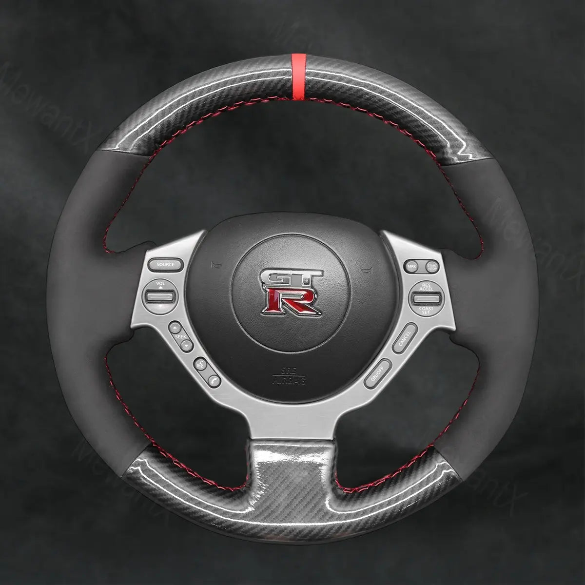 Steering Wheel Cover For Nissan GTR GT - R Nismo 2008 - 2016 - Mewantx