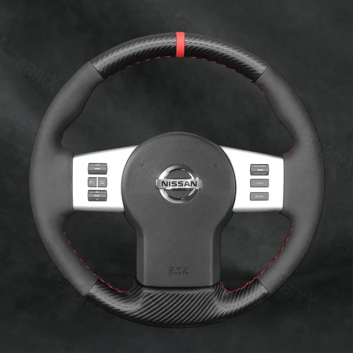 Steering Wheel Cover For Nissan Navara D40 2005 - 2015 - Mewantx