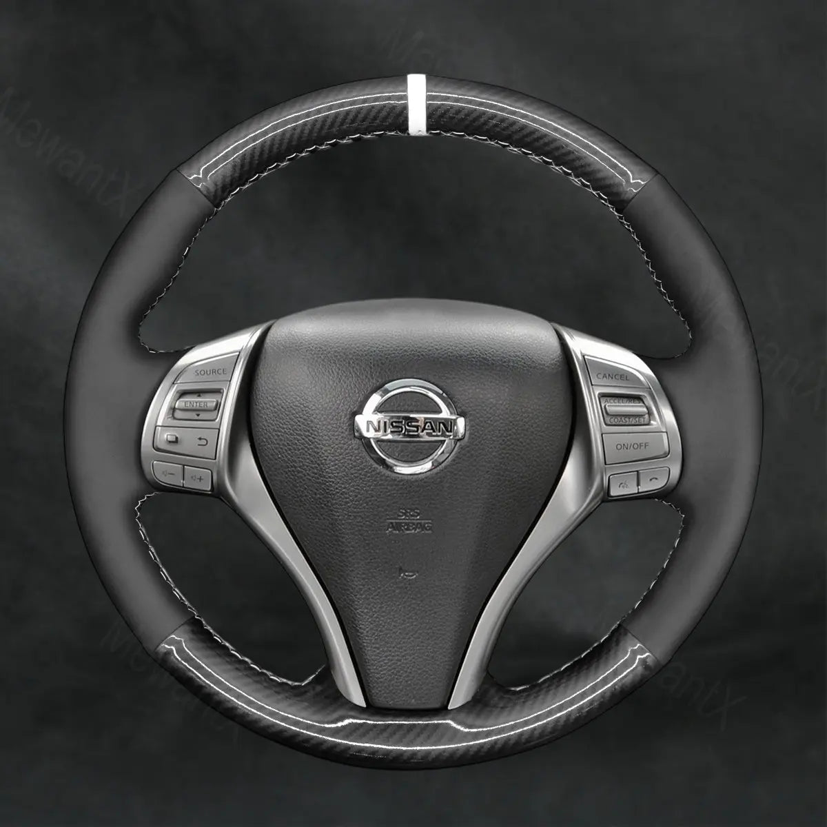 Steering Wheel Cover For Nissan Sentra 2014 - 2017 - Mewantx