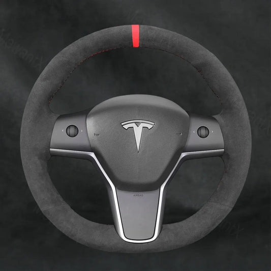 Steering Wheel Cover For Tesla Model 3 2017 - 2023 - Mewantx