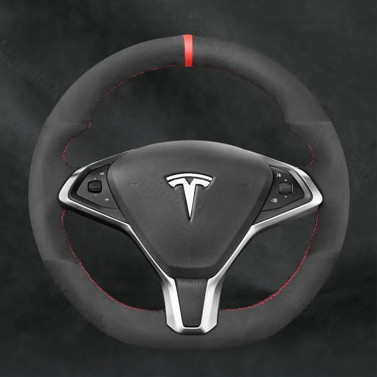 Steering Wheel Cover For Tesla Model X 2016 - 2020 - Mewantx