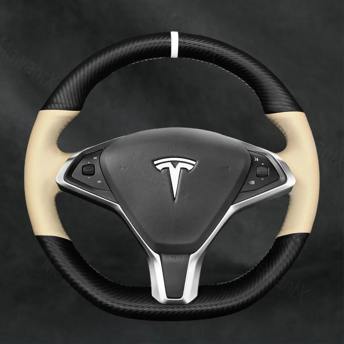 Steering Wheel Cover For Tesla Model X 2016 - 2020 - Mewantx