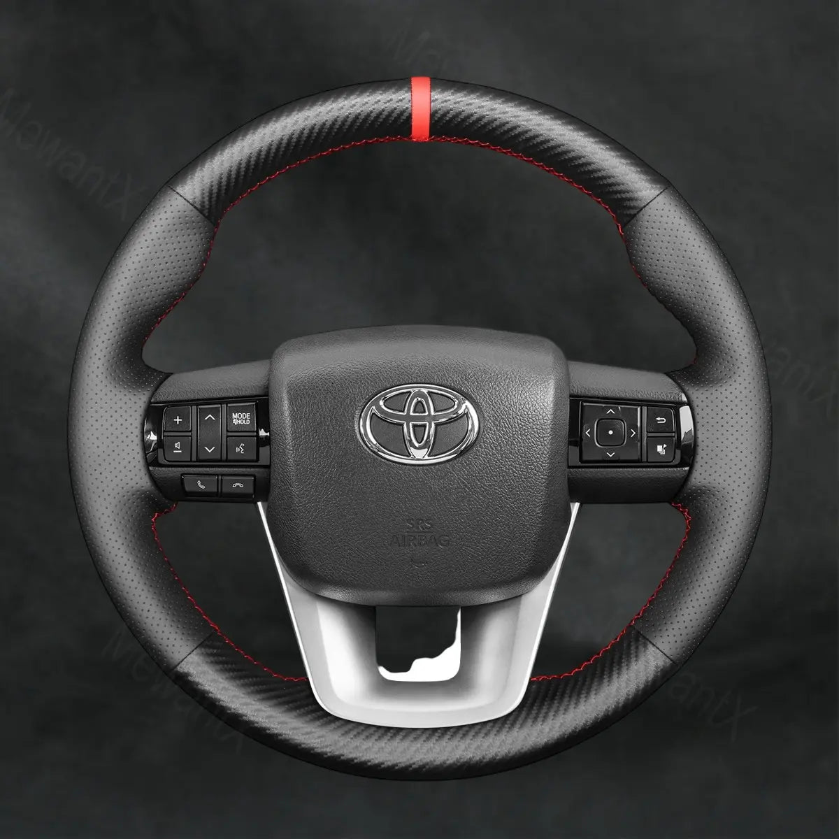 Steering Wheel Cover For Toyota Fortuner II 2015 - 2021 - Mewantx