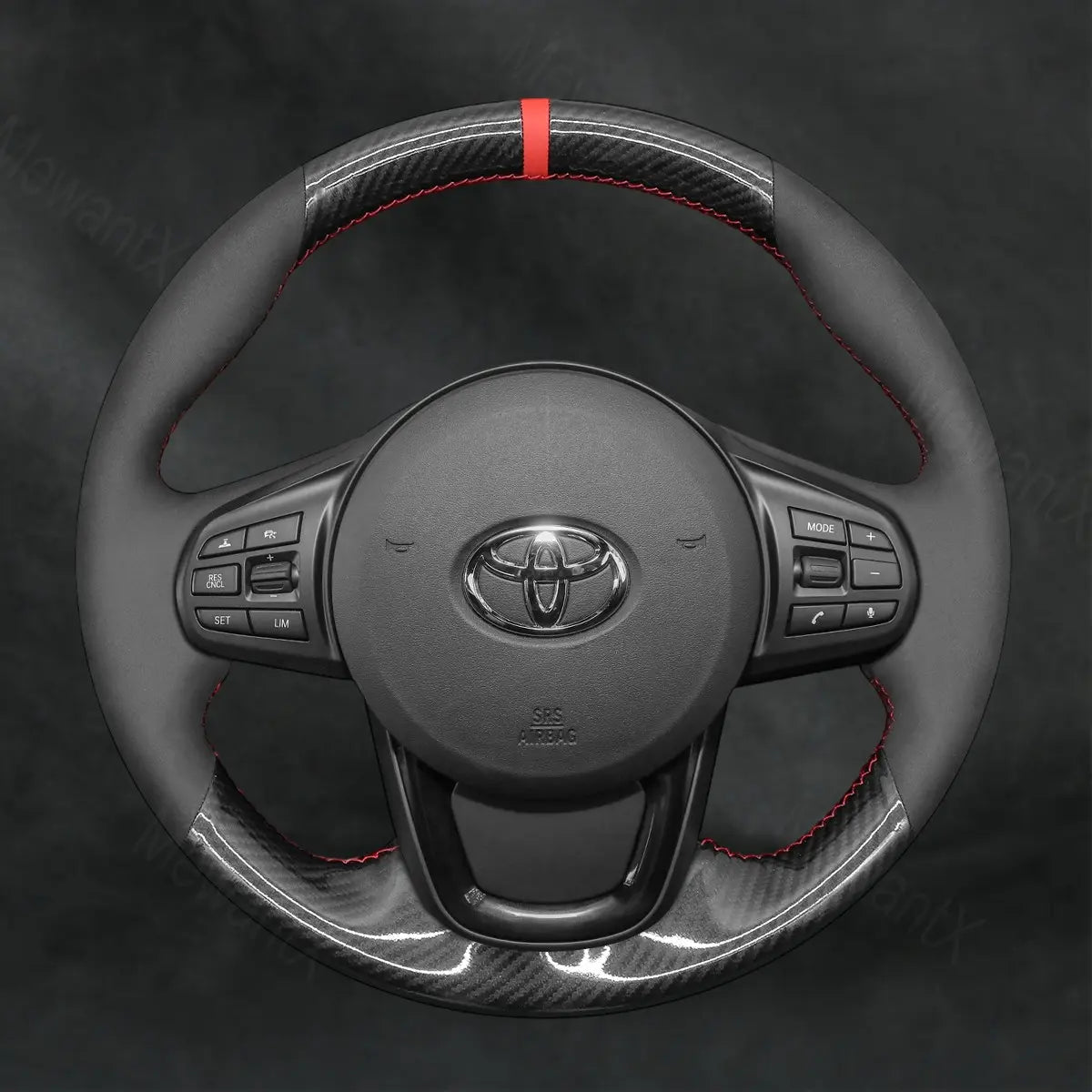 Steering Wheel Cover For Toyota GR Supra Supra 2019 - 2024 - Mewantx
