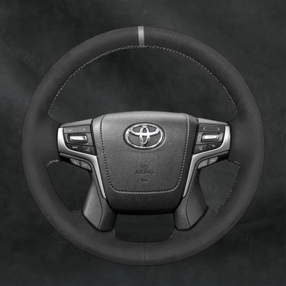 Steering Wheel Cover For Toyota Land Cruiser 200 Series J200 150 Series J150 2015 - 2024 - Mewantx