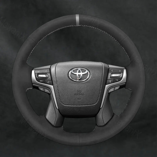 Steering Wheel Cover For Toyota Land Cruiser 200 Series J200 150 Series J150 2015 - 2024 - Mewantx