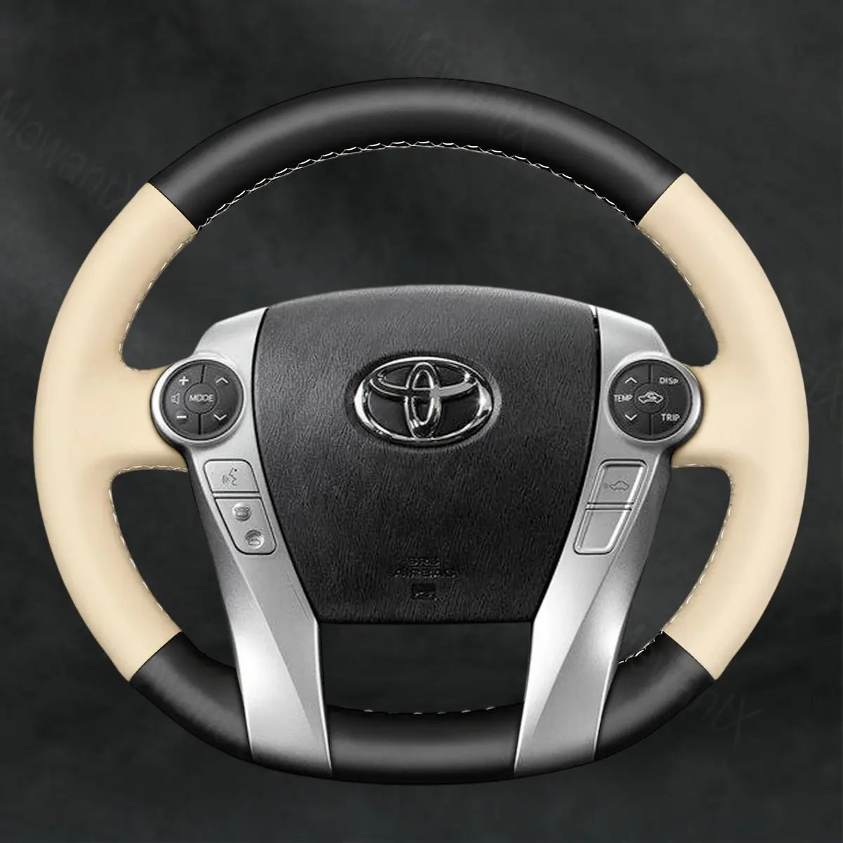 Steering Wheel Cover For Toyota Prius 30XW30 Prius+ Prius C V 2011 - 2020 - Mewantx