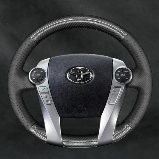 Steering Wheel Cover For Toyota Prius 30XW30 Prius+ Prius C V 2011 - 2020 - Mewantx