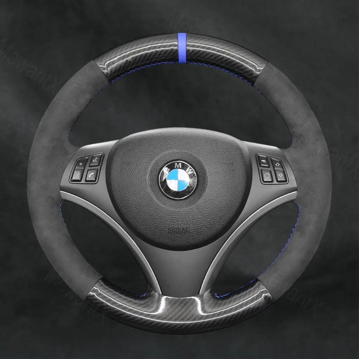Steering Wheel Cover For BMW 1 Series E87 E81 E82 E88 2004 - 2013 - Mewantx