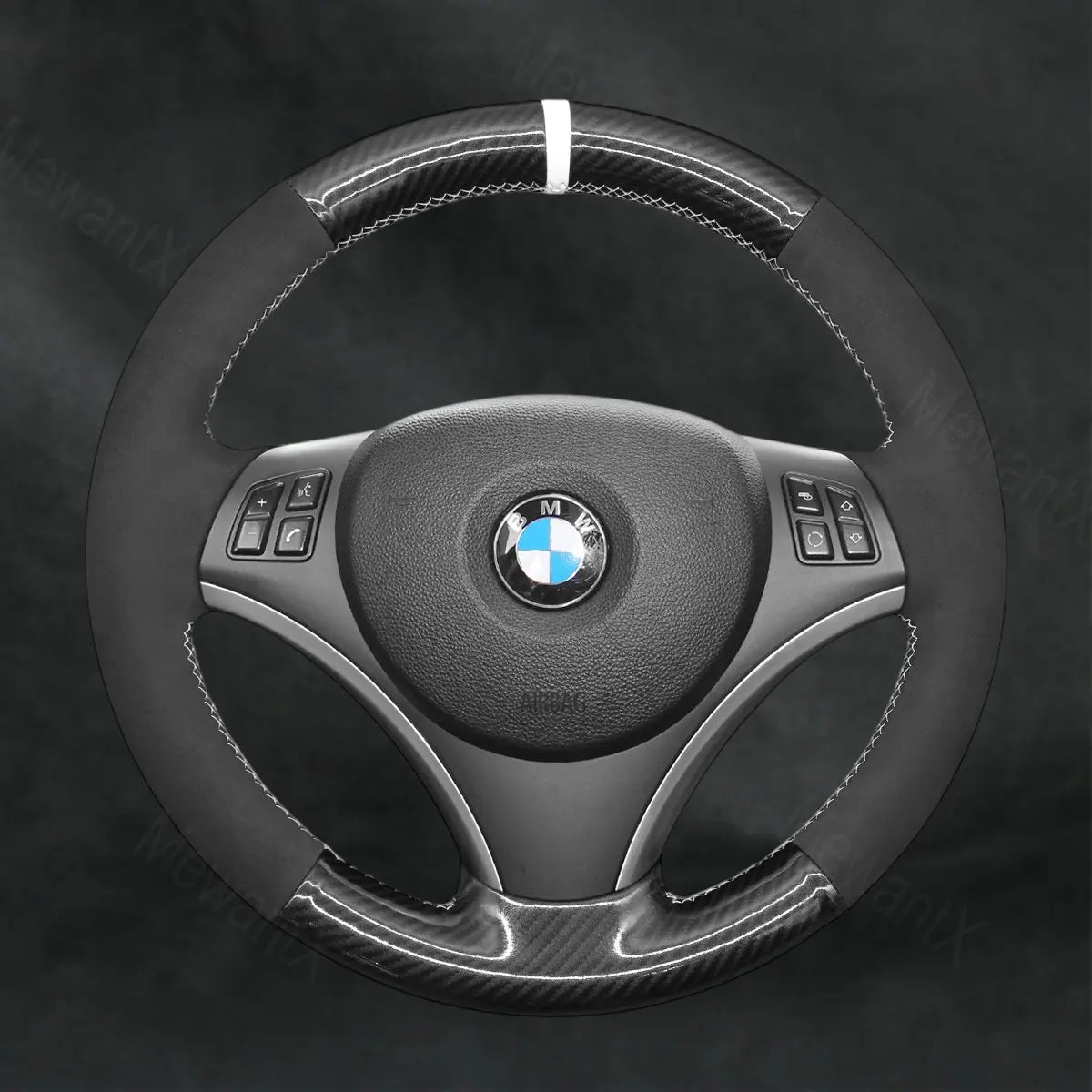 Steering Wheel Cover For BMW 1 Series E87 E81 E82 E88 2004 - 2013 - Mewantx
