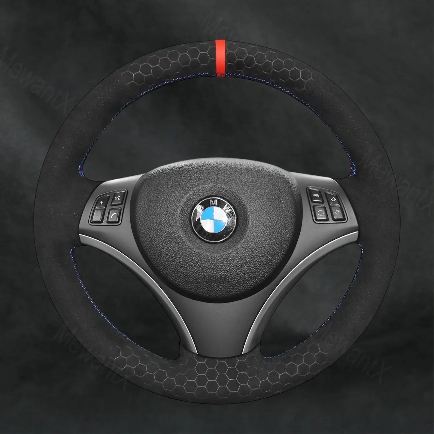 Steering Wheel Cover For BMW 1 Series E87 E81 E82 E88 2004 - 2013 - Mewantx