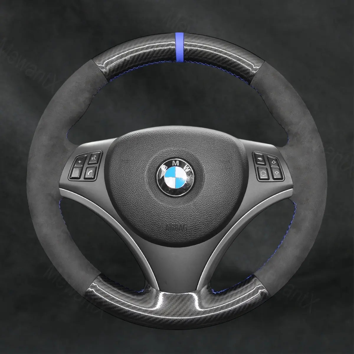 Steering Wheel Cover For BMW 1 Series E87 E81 E82 E88 2005 - 2013 - Mewantx