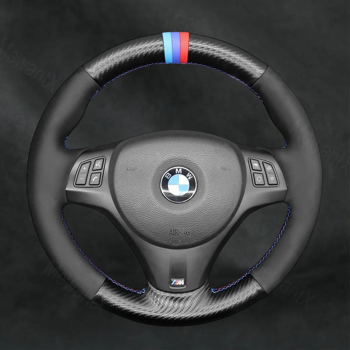 Steering Wheel Cover For BMW 1 Series E87 E81 E82 E88 M E82 2005 - 2013 - Mewantx