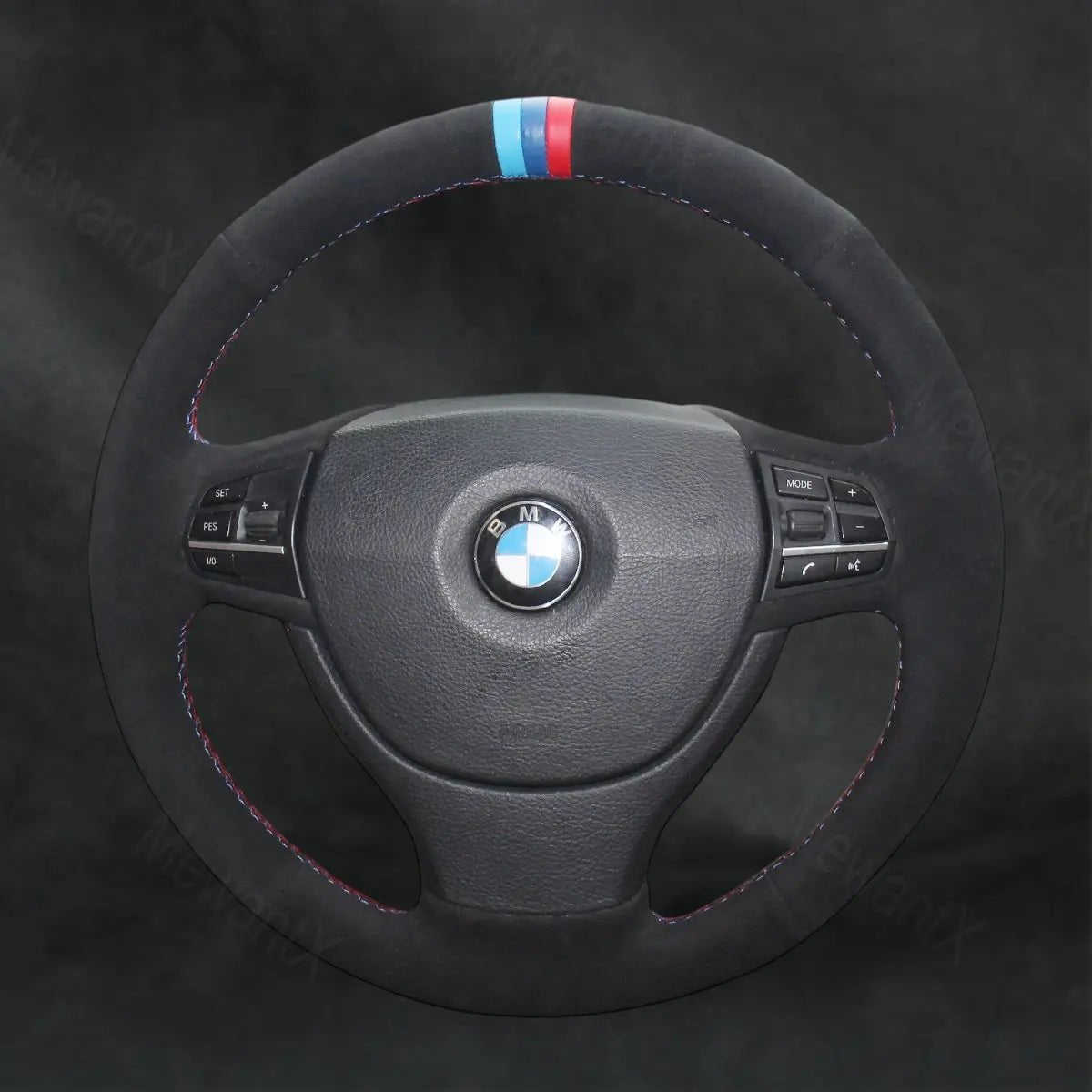 Steering Wheel Cover For BMW 5 Series F10 F11 F07 GT Gran Turismo 2009 - 2017 - Mewantx
