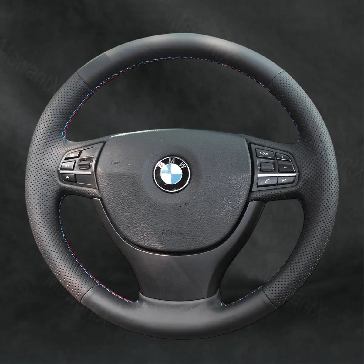 Steering Wheel Cover For BMW 5 Series F10 F11 F07 GT Gran Turismo 2009 - 2017 - Mewantx