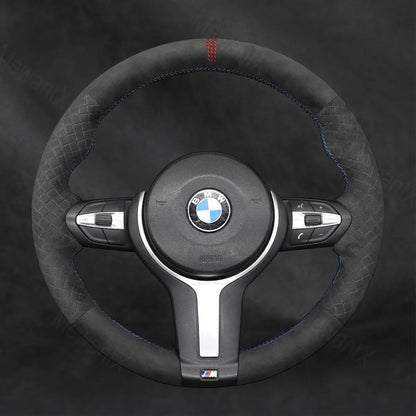 Steering Wheel Cover For BMW 5 Series F10 F11 F07 GT Gran Turismo 2013 - 2017 - Mewantx