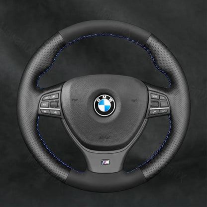 Steering Wheel Cover For BMW 5 Series M Sport F10 F11 F07 GT Gran Turismo 2009 - 2013 - Mewantx