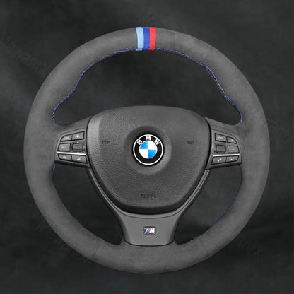 Steering Wheel Cover For BMW 7 Series F01 F02 Long Wheelbase Sedan 2008 - 2015 - Mewantx