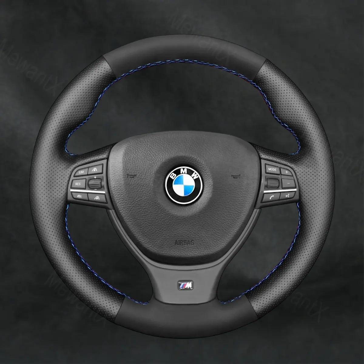 Steering Wheel Cover For BMW 7 Series F01 F02 Long Wheelbase Sedan 2008 - 2015 - Mewantx