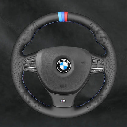 Steering Wheel Cover For BMW 7 Series F01 F02 Long Wheelbase Sedan 2008 - 2015 - Mewantx