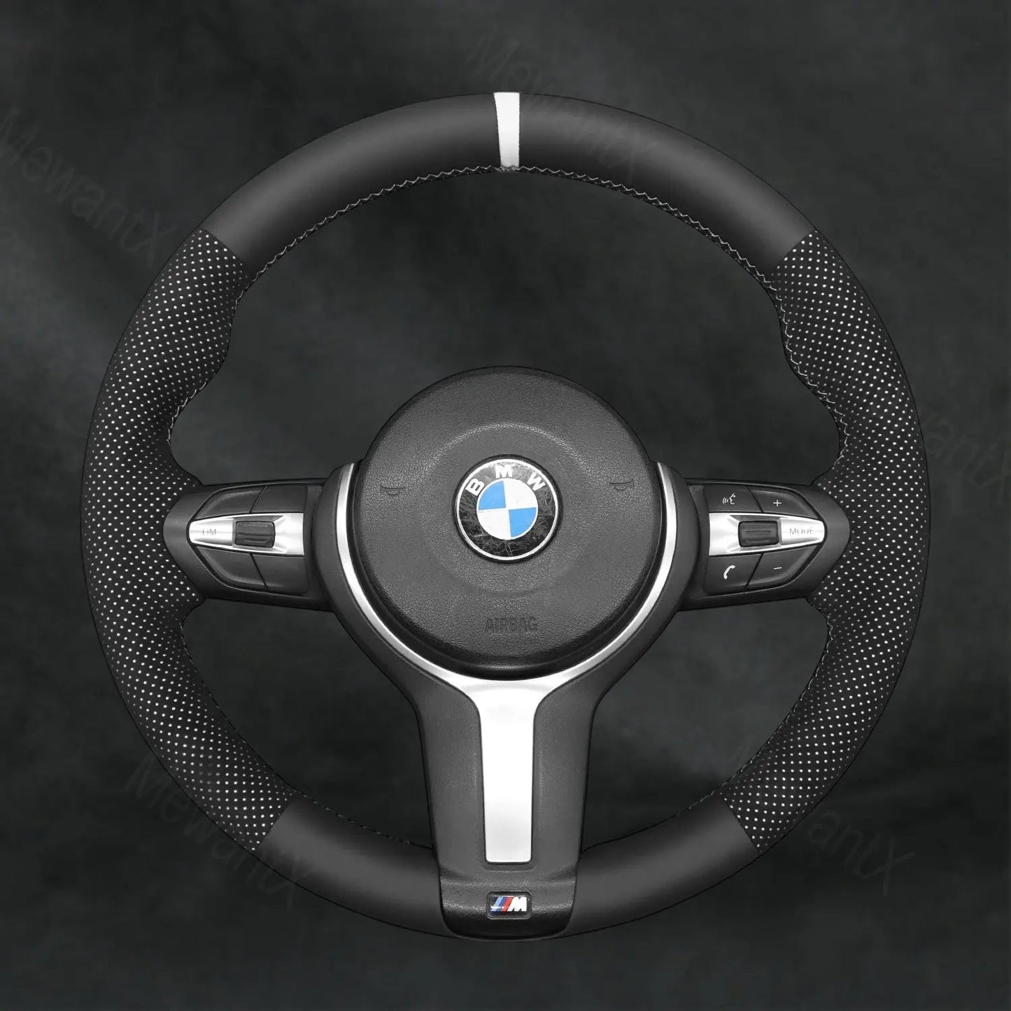 Steering Wheel Cover For BMW M Sport 1 Series F20 F21 Hatchback M135i M140i 2014 - 2019 - Mewantx