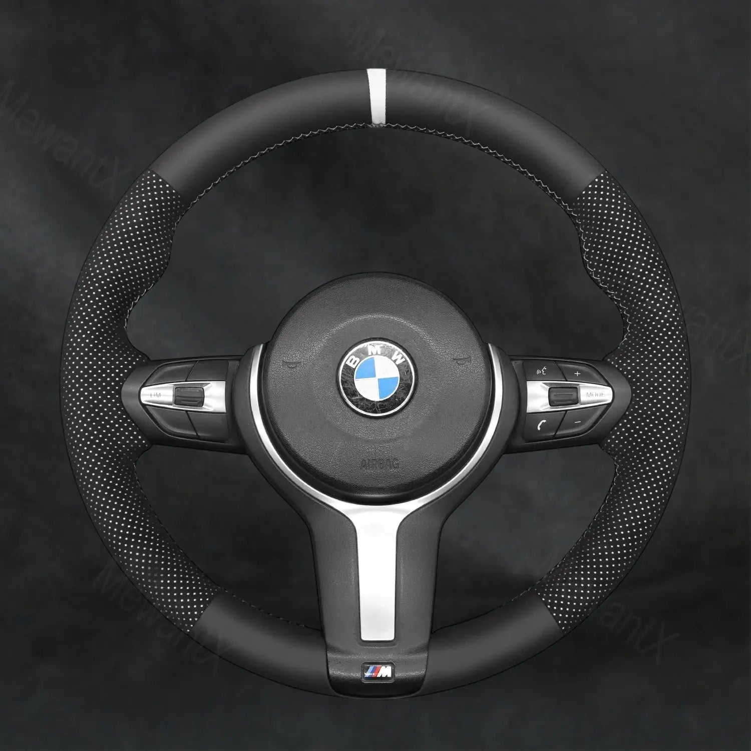 Steering Wheel Cover For BMW M Sport 1 Series F20 F21 Hatchback M135i M140i 2014 - 2019 - Mewantx