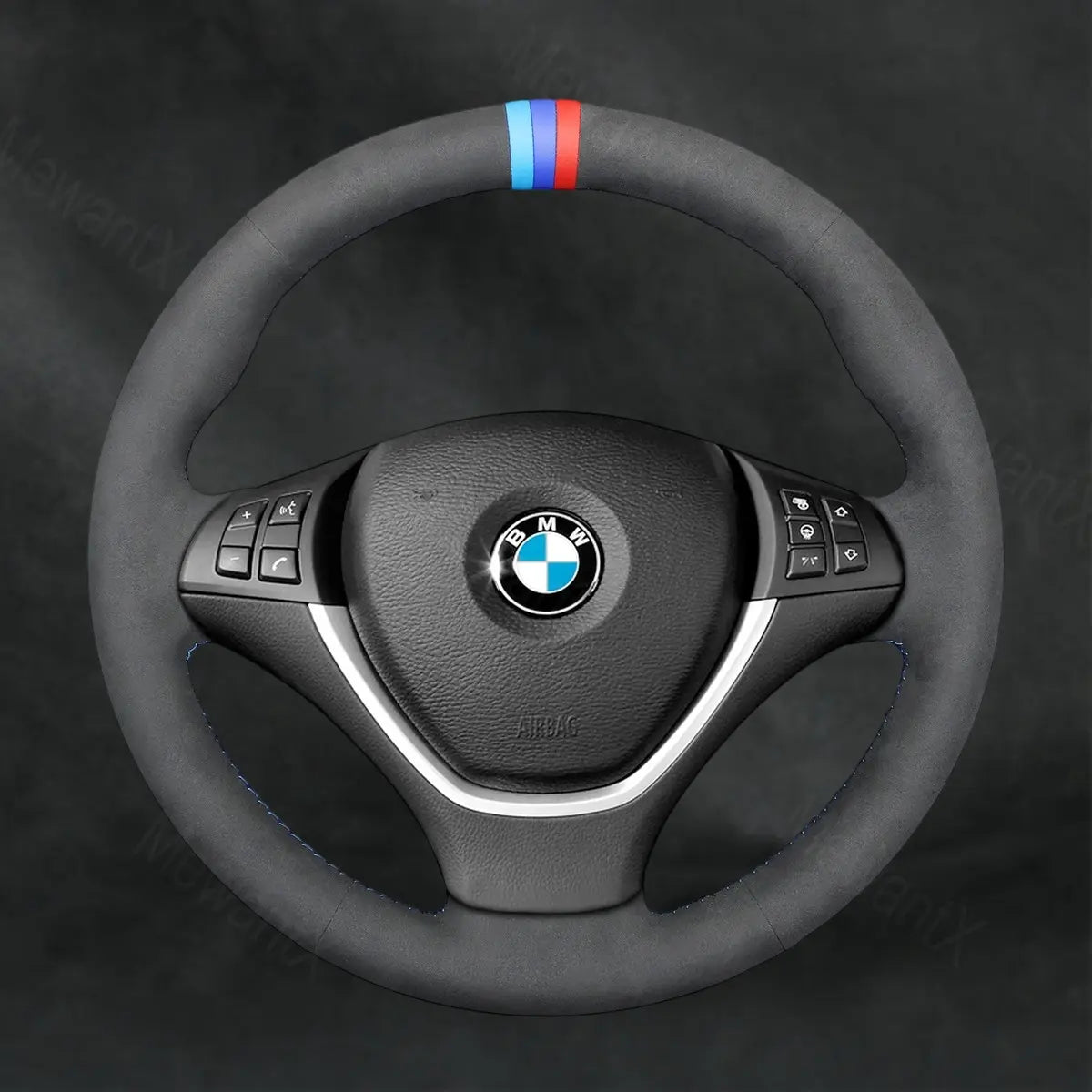 Steering Wheel Cover For BMW X6 E71 X6 E72 ActiveHybrid 2009 - 2010 - Mewantx