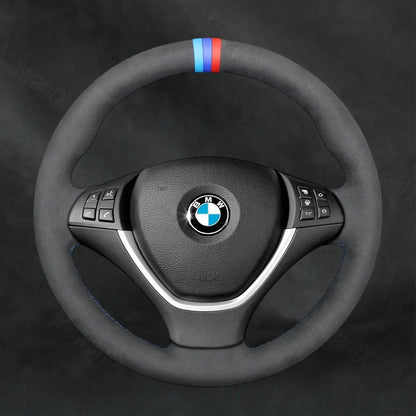 Steering Wheel Cover For BMW X6 E71 X6 E72 ActiveHybrid 2009 - 2010 - Mewantx