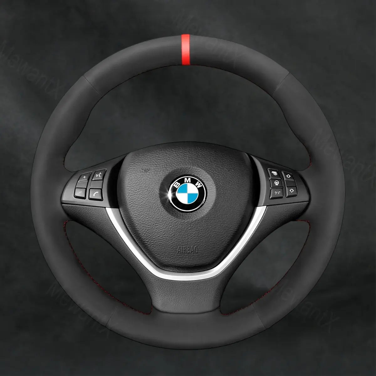 Steering Wheel Cover For BMW X6 E71 X6 E72 ActiveHybrid 2009 - 2010 - Mewantx