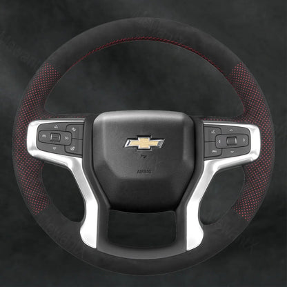Steering Wheel Cover For Chevrolet Chevy Silverado 1500 2500 3500 2019 - 2025 - Mewantx