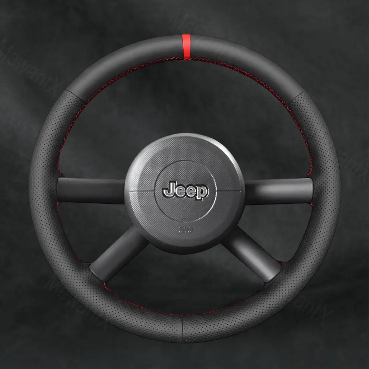 Steering Wheel Cover For Jeep Wrangler JK 2007 - 2011 - Mewantx