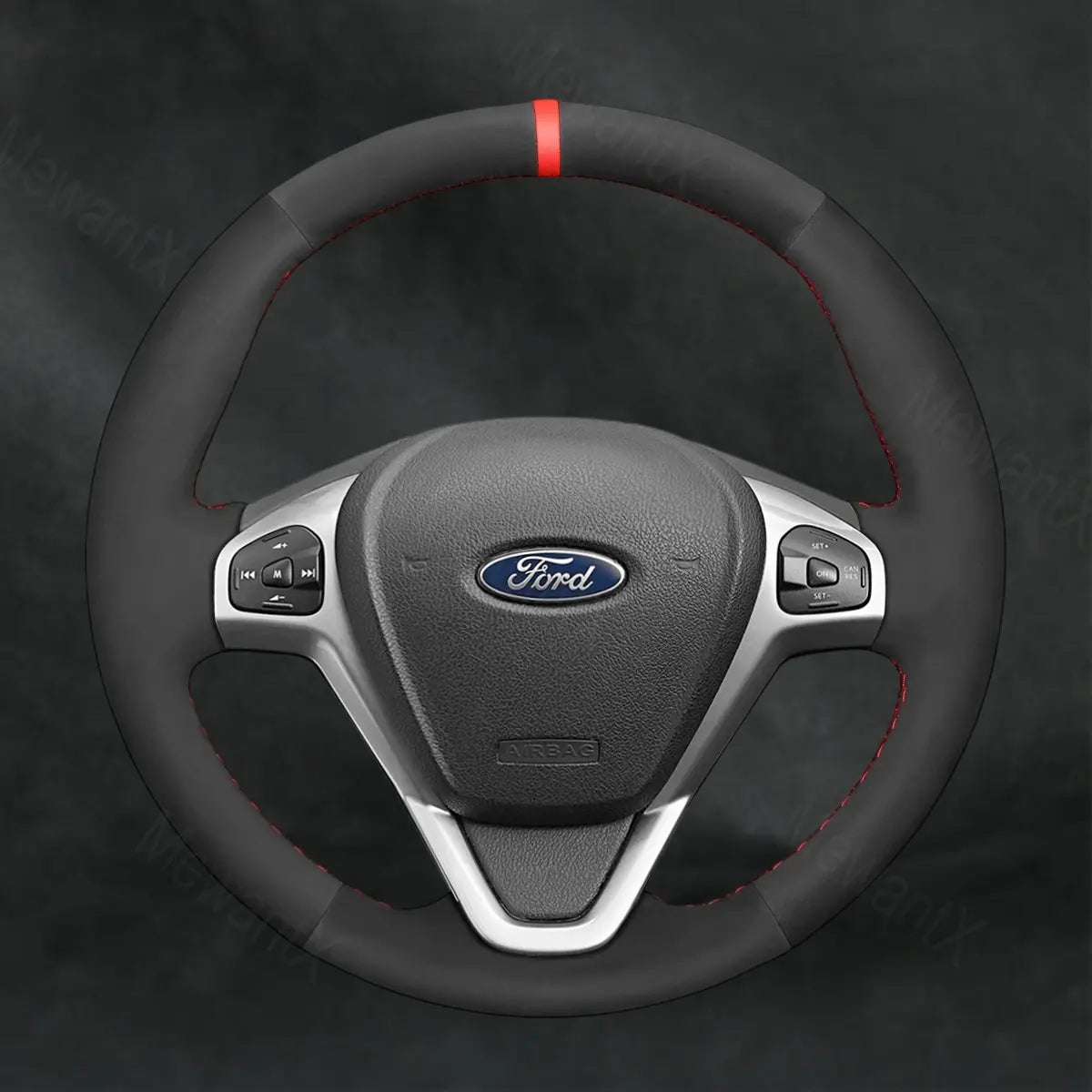 Steering Wheel Cover For Ford Ecosport 2013 - 2017 - Mewantx