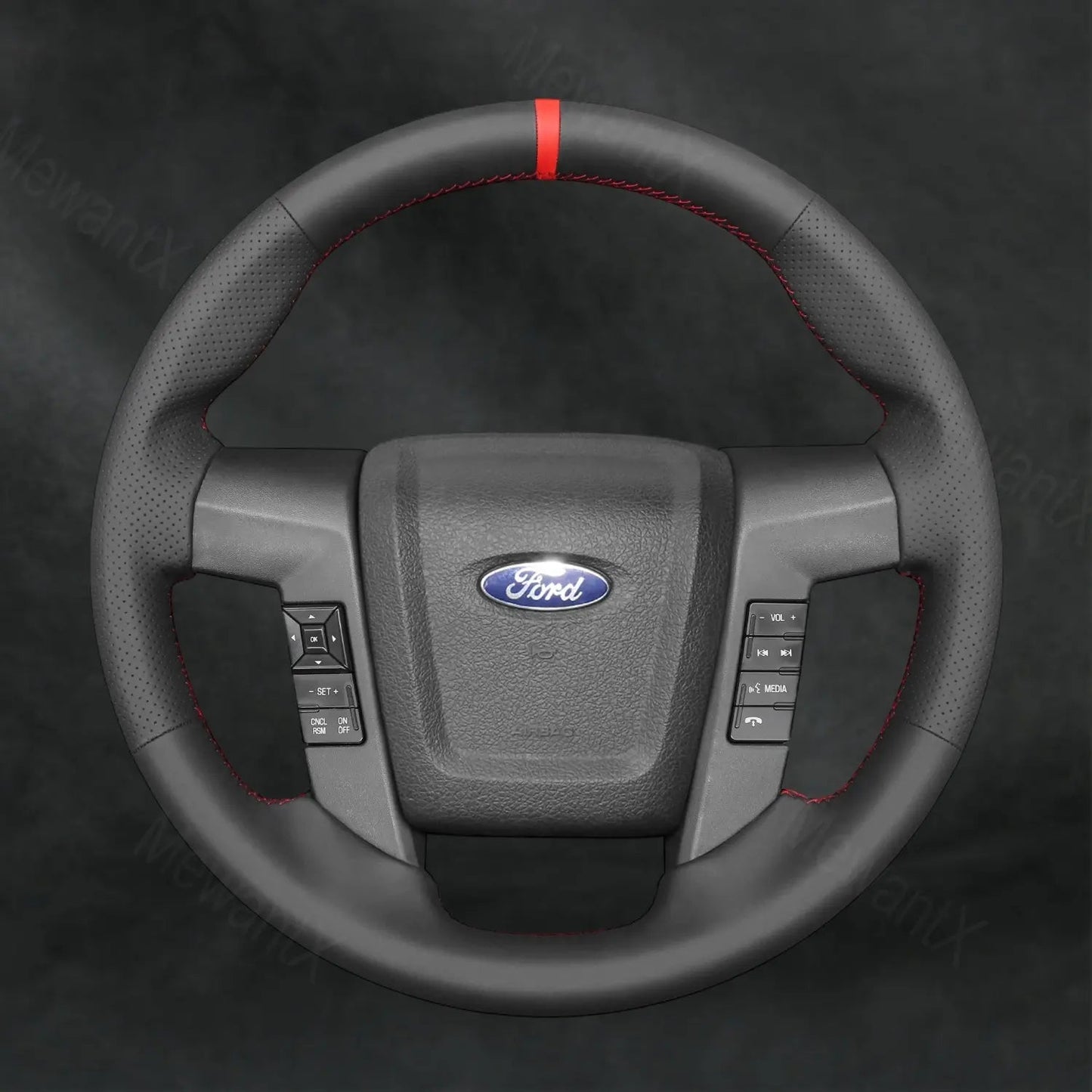 Steering Wheel Cover For Ford F - 150 F150 Raptor 2010 - 2015 - Mewantx