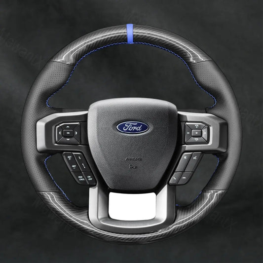 Steering Wheel Cover For Ford F - 150 F150 Raptor 2015 - 2021 - Mewantx