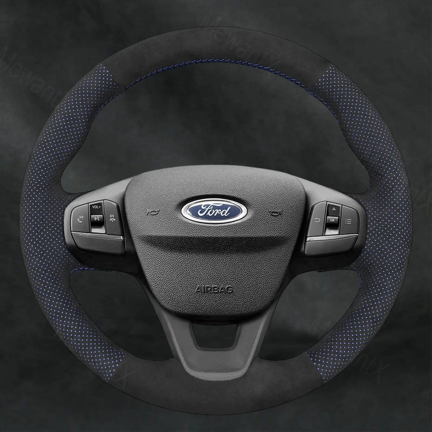 Steering Wheel Cover For Ford Fiesta MK8 2017 - 2023 - Mewantx