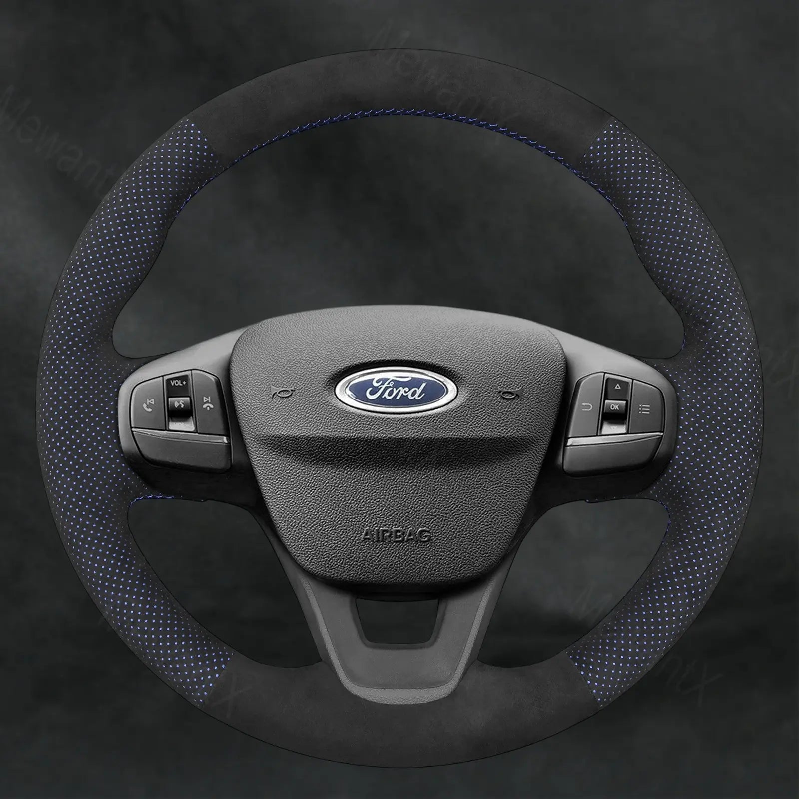 Steering Wheel Cover For Ford Fiesta MK8 2017 - 2023 - Mewantx