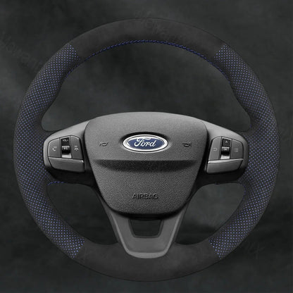 Steering Wheel Cover For Ford Fiesta MK8 2017 - 2023 - Mewantx