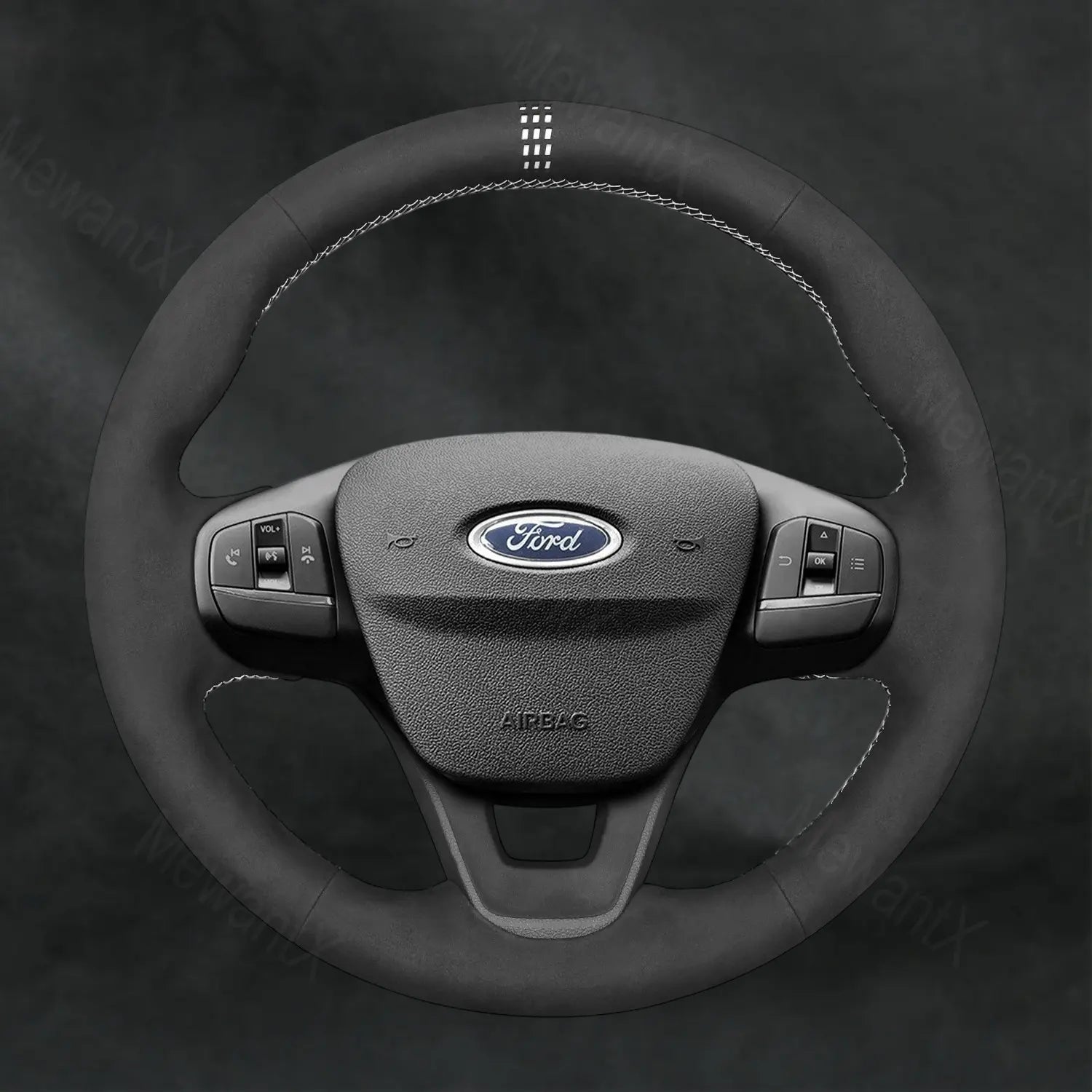 Steering Wheel Cover For Ford Fiesta MK8 2017 - 2023 - Mewantx