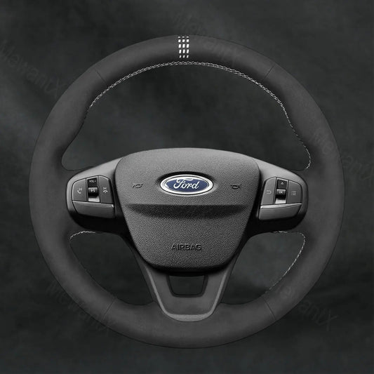Steering Wheel Cover For Ford Fiesta MK8 2017 - 2023 - Mewantx