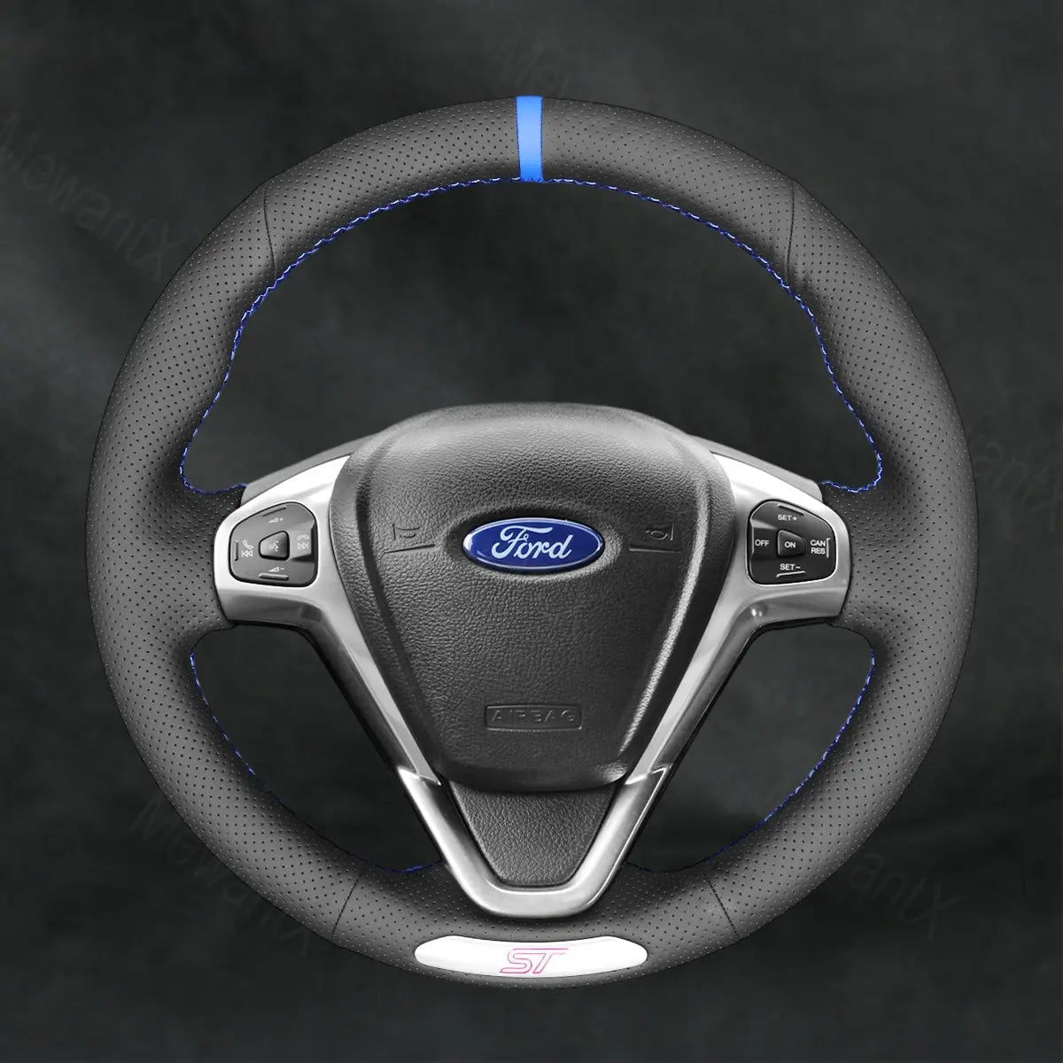 Steering Wheel Cover For Ford Fiesta ST 2012 - 2017 - Mewantx