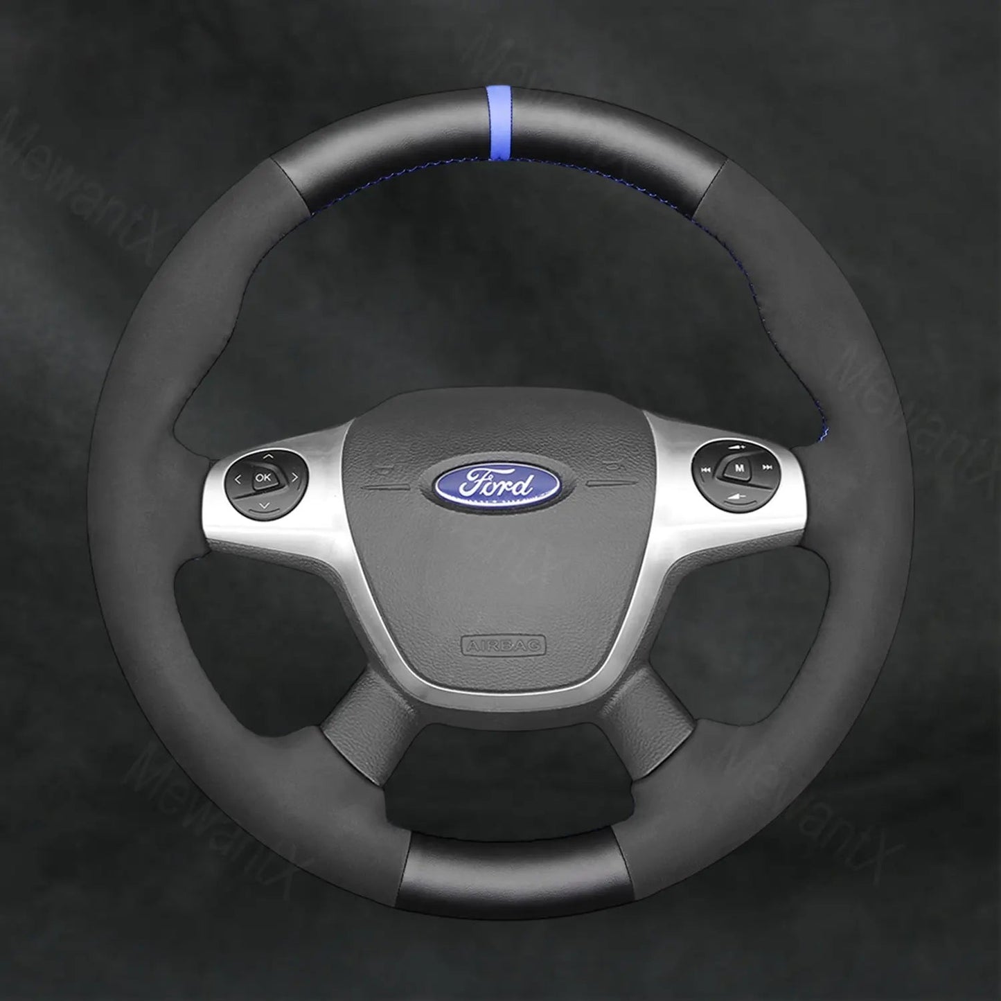 Steering Wheel Cover For Ford Kuga 2012 - 2016 - Mewantx