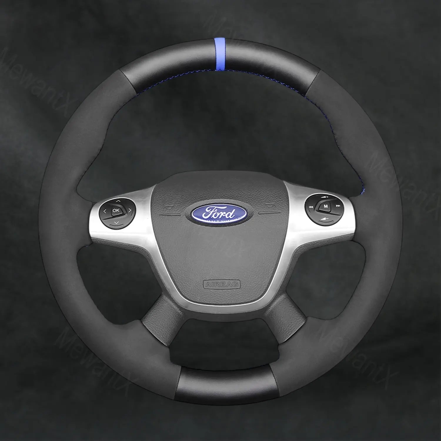 Steering Wheel Cover For Ford Kuga 2012 - 2016 - Mewantx